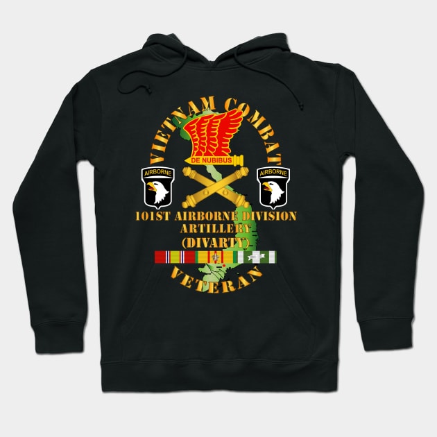 Vietnam Combat Veteran w 101st Airborne Div (DIVARTY) w DUI - VN SVC X 300 Hoodie by twix123844